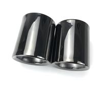 Tubo De Cola De Coche 2 Unids/lote, Silenciador Punta Escape Coche Cubierta De Tubo Trasero, Funda Para Mini Para Cooper R55 R56 R57 R58 R59 R60 R61 F54 Tubo Extremo Escape(Negro)