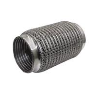 Tubo de Cola de Coche Tubo Escape Coche Conexión Flexible Telescópica Fuelle Malla Acero Conector Tubo Silenciador Soldado Universal Extremo de Escape(45MM-165MM)