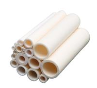 Tubo de combustión de alúmina de baja expansión térmica de 100 mm - Tubo cerámico con alto contenido de alúmina for aplicaciones industriales-1 pieza(15mm x 20mm)