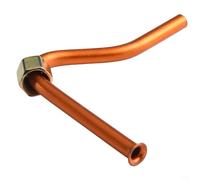 Tubo de compresor de aire de repuesto de aluminio con 7 formas de diseño para mejorar el flujo de aire (B)