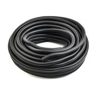 Tubo de conducto de alambre dividido con diseño acanalado flexible, 98 pies de longitud para protección de cables contra la abrasión y el aplastamiento, adecuado para el hogar, automoción, marino e