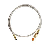 Tubo de conexión de gas Manguera trenzada de acer Adaptador de estufa de gaes for acampar al aire libre, acoplamiento de parrilla de gaes natural, extensión de tanque(1m Tube A)