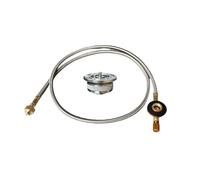 Tubo de conexión de gas Manguera trenzada de acer Convertidor de gases, convertidor de horno de tipo dividido, adaptador de conector, interfaz de casete(Adapter K1)