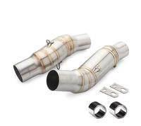 Tubo De Conexión Silenciador Medio Escape Motocicleta con Junta para Kawasaki Z1000 2010-2017(Type A)