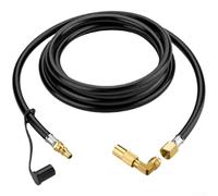 Tubo de conversión de propano y adaptador de manguera de culata de gas adecuado para parrillas, estufas y fogatas, ofrece componentes de latón macizo de fugas y características de seguridad mejoradas