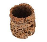 Tubo de Corteza de Corcho Natural Retención de Humedad para Geckos | Realista y Ligero, para Terrario y Acuario, Regula la Humedad, Escondite para Cangrejos Ermitaños