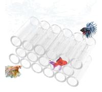 Tubo de cría de camarones, casa de refugio de acrílico transparente para