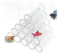 Tubo de cría de camarones, nido de camarones de acrílico transparente, refugio para peceras, nido de camarones de , casa de refugio para peceras, tubo de cría para esconderse
