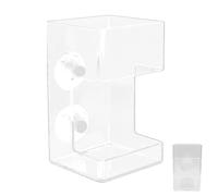 Tubo de de camarones: alimentador Transparente del Acuario, dispensador de Alimentos Transparentes | Mini Tubo de de Aves, Plato Duradero de de camarones con Taz