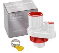 Tubo de desagüe de lavabo de baño, kit de montaje para instalaciones sanitarias, adaptador de aguas residuales para baño, ducha, bañera, móvil y área sanitaria
