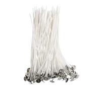 tubo de desagüe del fregadero 100 Uds Mechas For Velas Núcleo De Cera Soja Tejido Algodón For DIY Lámpara Queroseno Línea Accesorios Madera Fabricación(18 CM)