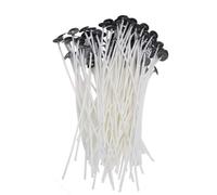 tubo de desagüe del fregadero Mecha De Vela Hilo Algodón Encerado Varios Tamaños, 100 Unids/set Por Juego, Sin Humo Y Soporte, Accesorios, For Mechas(15cm)