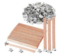 tubo de desagüe del fregadero Vela De Cera Soja Hecha A Mano, Mecha Madera, Aromaterapia DIY, Guía Elaboración Parafina Una Sola Dirección(XL-100PCS)
