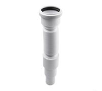 Tubo de desagüe extensible gris de 50 mm, 1 m, flexible para ducha, PVC, fontanería