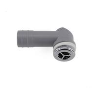 Tubo de desbordamiento para fregadero, tubo ajustable para lavabos de cocina y baño, pieza de repuesto de polipropileno blanco con interfaz rectangular, 75 x 40 mm (C)