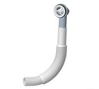 Tubo de desbordamiento redondo para fregadero de altura ajustable, 41 x 41 mm, interfaz de plástico ABS, compatible con sistemas de desbordamiento de fregadero de cocina y lavabo para residencial