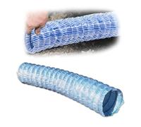 Tubo de drenaje corrugado de 2, 3, 4, 6, 8, 10 y 12 pulgadas, tela de PVC for drenaje francés de infiltración suave, alambre de acero(Dia 15cm(5.9in),10m/32.8ft)