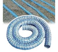 Tubo de drenaje corrugado perforado flexible para drenaje de paisaje, 5 cm de diámetro, 20 m de longitud, se expande para suelos blandos