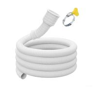 Tubo de drenaje de alto rendimiento con longitud ajustable y abrazadera para necesidades de lavado (2 m)