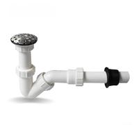 Tubo de drenaje de orinal de PVC de acero inoxidable con sello de agua integrado de trampa en V para un drenaje eficiente montado en la pared a prueba de olores