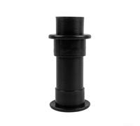 Tubo de drenaje de plástico para yate, barco, baitwell, motorwell de 1-1/4 pulgadas, montaje marino a través del casco, cubierta de piso, negro (grande)