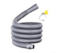 Tubo de drenaje estándar para lavadora con opciones de longitud ajustable, 0,5 m, 1 m, 1,2 m, sistema de prevención de fugas de material plástico (1,2 m)