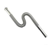 Tubo de drenaje flexible de acero inoxidable corrugado con curva en S para lavabos, diseñado para resistencia a la corrosión y prevención eficiente de gases de alcantarillado (90 cm)