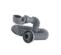 Tubo de drenaje flexible de perfil bajo que ahorra espacio, para bañera, ducha, bañera independiente para ahorrar olores, flexible