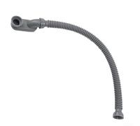 Tubo de drenaje flexible para bañera con doble sellado, tubo de fontanería de plástico gris a prueba de fugas para bañera de 11 a 29 pulgadas