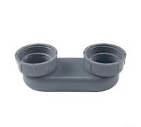 Tubo de drenaje flexible para bañera G1-1/2 PP con trampa antiolor, diseño curvado a prueba de fugas, drenaje rápido, fácil instalación, se adapta a salida de 45 mm, gris (E)