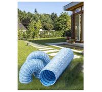 Tubo de Drenaje Flexible Permeable 200 mm / 7,9 pulgadas, Manguera Corrugada con Soporte en Espiral y Tela Filtrante, para Jardín, Patio, Césped e Instalación Subterránea(13meter)