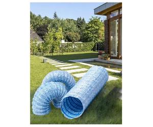 Tubo de Drenaje Flexible Permeable 200 mm / 7,9 pulgadas, Manguera Corrugada con Soporte en Espiral y Tela Filtrante, para Jardín, Patio, Césped e Instalación Subterránea(1meter)