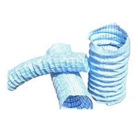 Tubo de drenaje flexible y expandible con alambre de acero integrado para paisajismo exterior, jardín y drenaje subterráneo