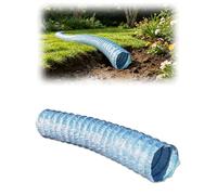 Tubo de drenaje francés flexible, tubo corrugado perforado reforzado con alambre de acero para drenaje, patio, césped y entrada, 150 mm, 7 metros