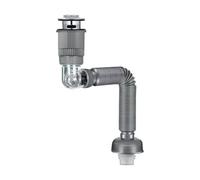 Tubo de drenaje giratorio de ABS para lavabos, diseño de fugas y garantiza un medio ambiente higiénico, drenaje eficiente del agua