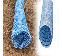 Tubo de drenaje perforado, drenaje francés de instalación sin excavación para una gestión eficaz del agua en césped, aceras y entradas