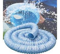 Tubo de Drenaje Perforado Extensible, Perforado con Ø50/Ø100mm, Fibra de Poliéster+Alambre de Acero Tubo de Drenaje Francés Flexible, para Paisaje/Jardín/Camino(50mm,10m)