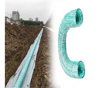 Tubo de drenaje perforado para drenaje francés subterráneo, sistema de canalón de jardín expandible