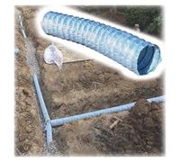 Tubo de drenaje perforado para un drenaje eficiente en pendiente, jardín y paisaje, solución de sistema de drenaje francés para gestión del agua del patio