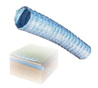 Tubo de drenaje permeable de 12 m, tubo corrugado suave para control de aguas subterráneas, alta permeabilidad al agua, regulación de la humedad del suelo, tubo de drenaje de 100 mm de diámetro