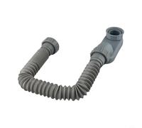 Tubo de drenaje plano de ABS para bañeras independientes y autocaravanas - Drenaje de ducha flexible de perfil bajo con sello de agua de silicona, baño que ahorra espacio