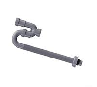 Tubo de drenaje retráctil en U para lavabo y fregadero de cocina con material ABS para permitir una instalación eficiente en el espacio y optimización del flujo (115 cm)