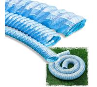 Tubo de drenaje subterráneo flexible, tubo francés Drenaje infiltración Filtro no tejido reforzado con alambre acero Diámetros múltiples(L 6m/19.7ft,80mm(3 1/8"))