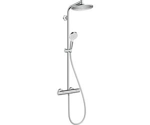 Tubo de ducha hansgrohe Crometta S 240 1jet EcoSmart con termostato, cromado, 27268000