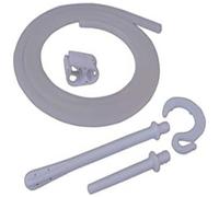 Tubo de enema de silicona curada de platino con juego de boquillas, compatible con latas de enema de acero inoxidable de 2 cuartos y 1.5 cuartos de galón, tubo de repuesto de silicona de grado médico