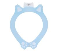 Tubo de enfriamiento de cuello con forma de garra de gato, envoltura de cuello de enfriamiento reutilizable, anillo enfriador de cuello portátil con tecnología de congelación (Azul)