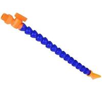 Tubo de enfriamiento flexible plástico, 1 pieza Boquilla redonda 300-600 mm Mangueras tubos refrigerante aceite agua flexibles con interruptor for torno Sistema CNC(Flat 300mm With Switch,16mm)