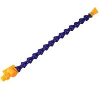 Tubo de enfriamiento flexible plástico, boquilla 1 pieza junta bambú Boquilla soplado Torno Tubería agua ajuste aceite(Flat 3/8 400mm,With switch)