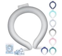 Tubo de enfriamiento para el cuello, 70 % de gel, aumenta el anillo de hielo, enfriador de cuello, envolturas de cuello para calor de verano, productos de refrigeración corporal para actividades al