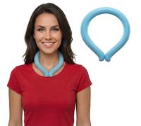 Tubo de enfriamiento para el cuello (azul, 3) | Envolturas de cuello refrescantes para el calor del verano | Paquete de hielo de gel frío | Enfriador de cuello reutilizable para viajes y actividades
